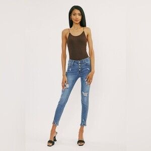 NWT ** KanCan Ellington High Rise Ankle Skinny Jeans Size 26
